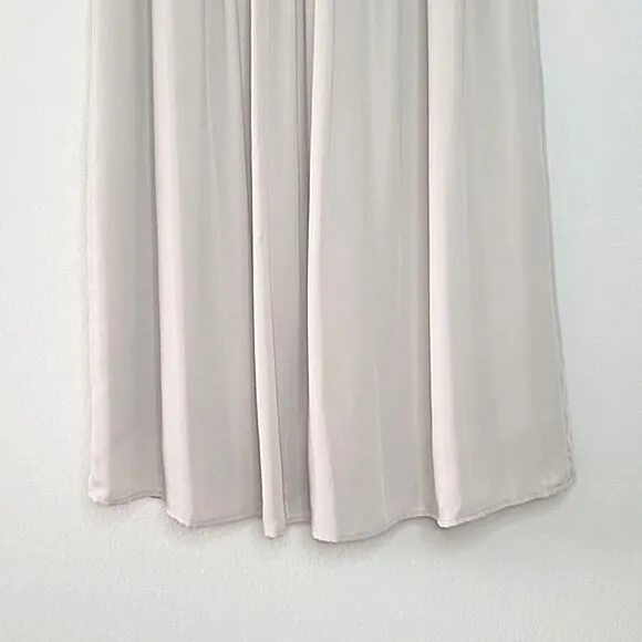 UNIQLO Natural Beige Women's Gather Long Skirt size S Dressy Flowy Pleated