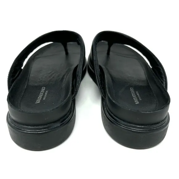 Vagabond Erin Thong Sandals Black Leather Size 11 Minimalist