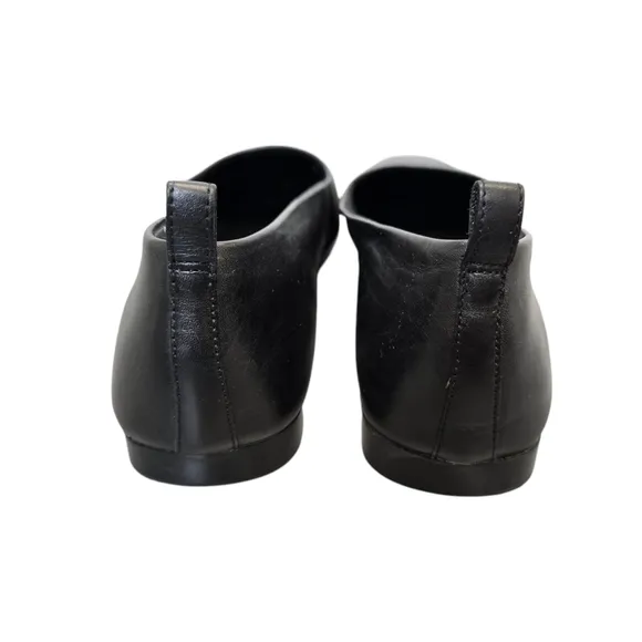 Vagabond Shoemakers Women's US 9/EU 39 Delia Square Toe Black Leather Flats