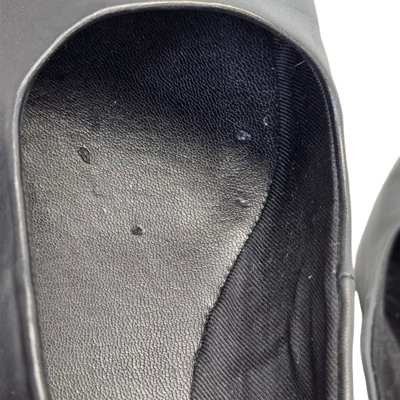 Vagabond Shoemakers Women's US 9/EU 39 Delia Square Toe Black Leather Flats