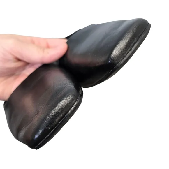 Vagabond Shoemakers Women's US 9/EU 39 Delia Square Toe Black Leather Flats
