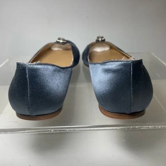 Valentino Garavani slik flats whit jefe les toe sz 7.5 made in italy