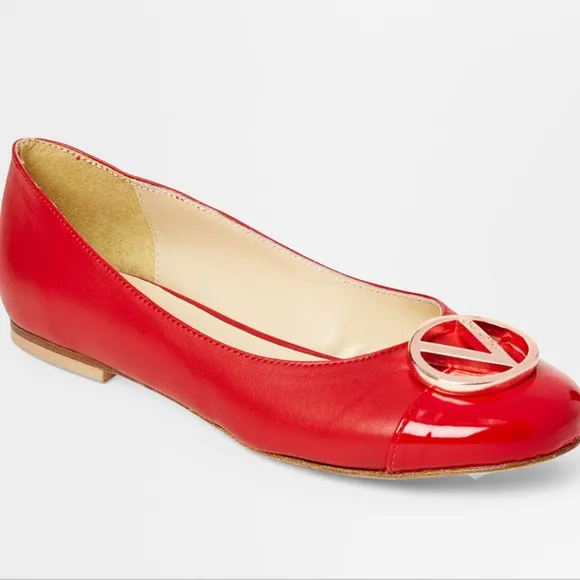 Valentino Malva Ballet Flats Shoe in Red