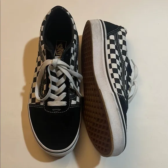 Vans Kids Sneakers Black and White Checkered