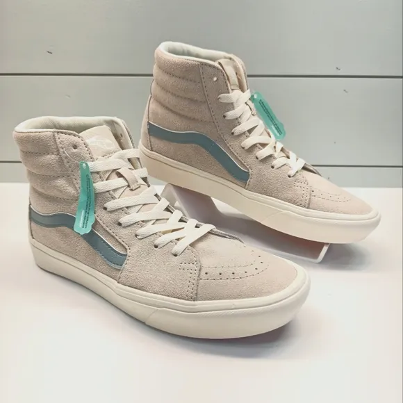 Vans SK8-Hi ComfyCush Growing Everyday Suede Lightweight Comfy Oatmeal sneakers