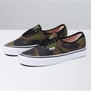 Vans X Bape 44 DX Woodland Camo Sneakers
