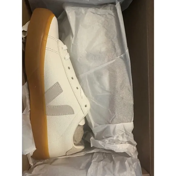 Veja Campo Sneakers Leather Gum Sole Casual Shoes Women's Size 40