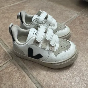 Veja Kids White and Black Sneakers