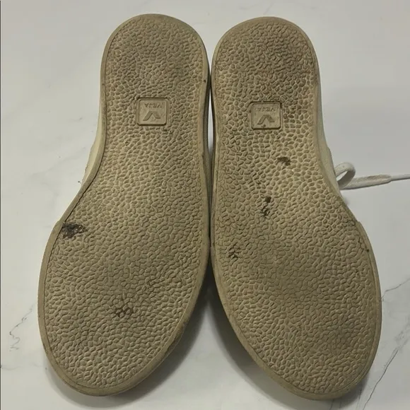 Veja Women's White and Tan Sneakers