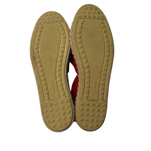 Verbenas Espadrilles Carmen Serraje Fuego size 10 in Red