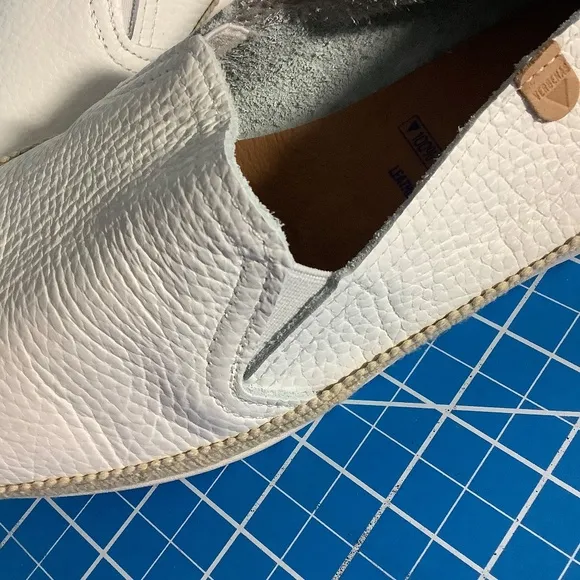 Verbenas Made In Spain Slip On Leather Espadrilles NEW size 41