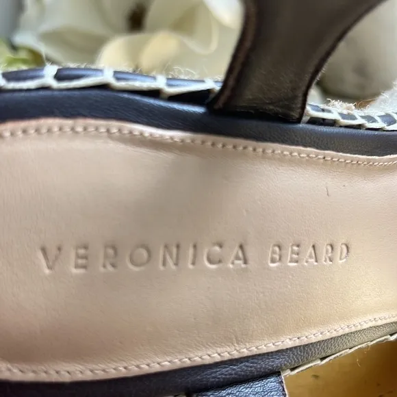 Veronica Beard Reema Wedge Espadrilles in Espresso | Worn Once!