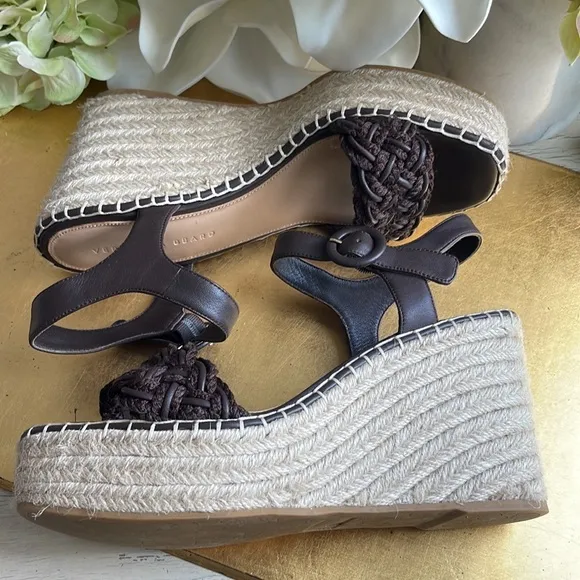 Veronica Beard Reema Wedge Espadrilles in Espresso | Worn Once!