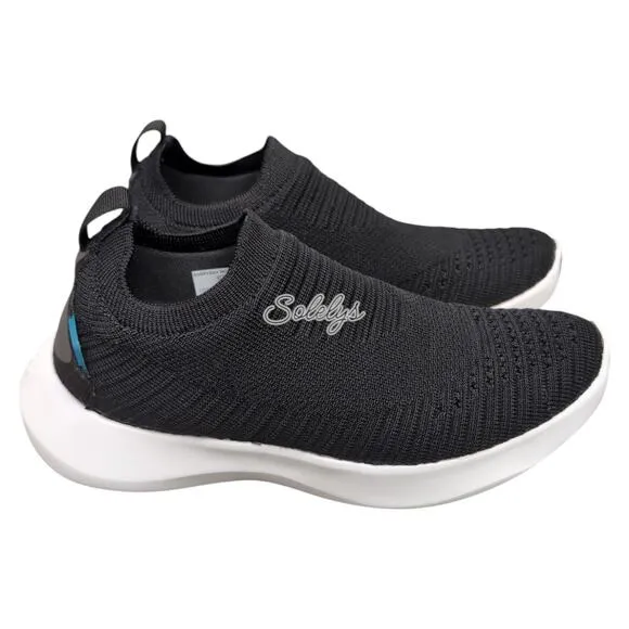 Vessi Everyday Move Slip On Onyx Black White Waterproof Dyma-Tex Sneaker Women 5