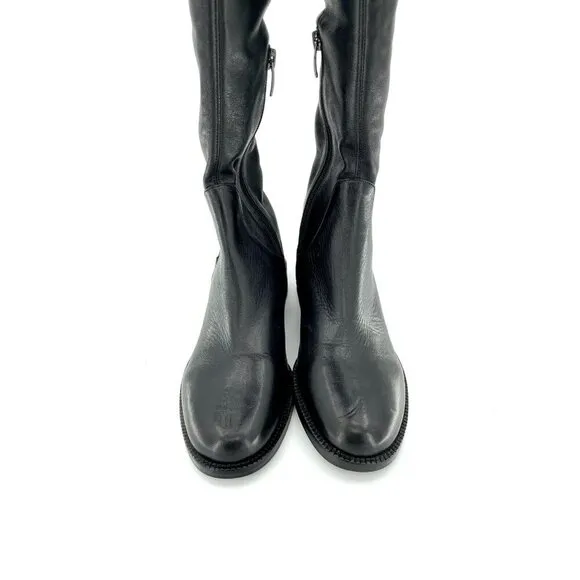 Via Spiga Boots Boni Over the Knee Black Leather Tall Riding SZ 5.5 New