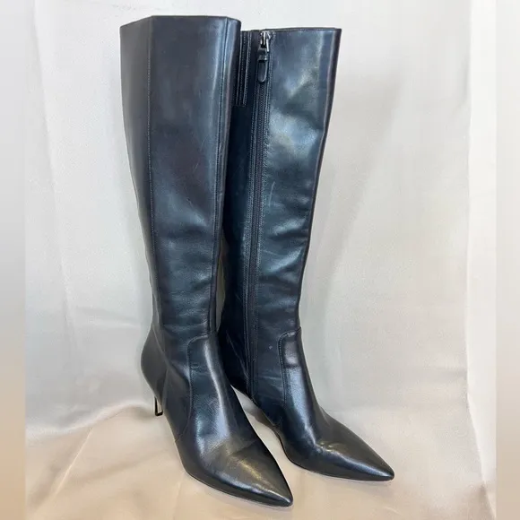 Via Spiga Mid Calf Heeled Boots
