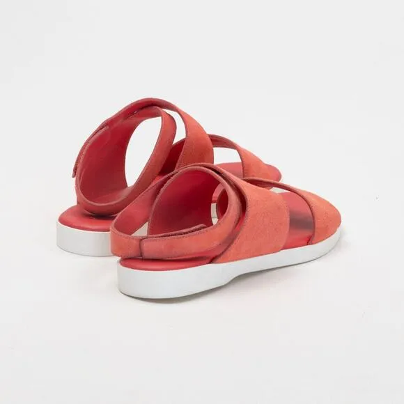 Via Spiga Women Jordan Suede Ankle Strap Sandals Apricot Size 6