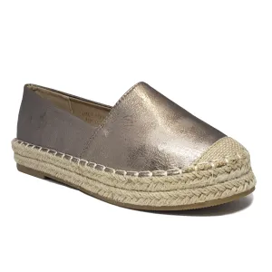 Victoria Adames Jackie Pewter Espadrilles Shoes