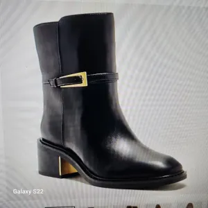 Vince Camuto &quot; Gali&quot; Black Soft Cow Nappa Leather Boots. NIB. SIze 9
