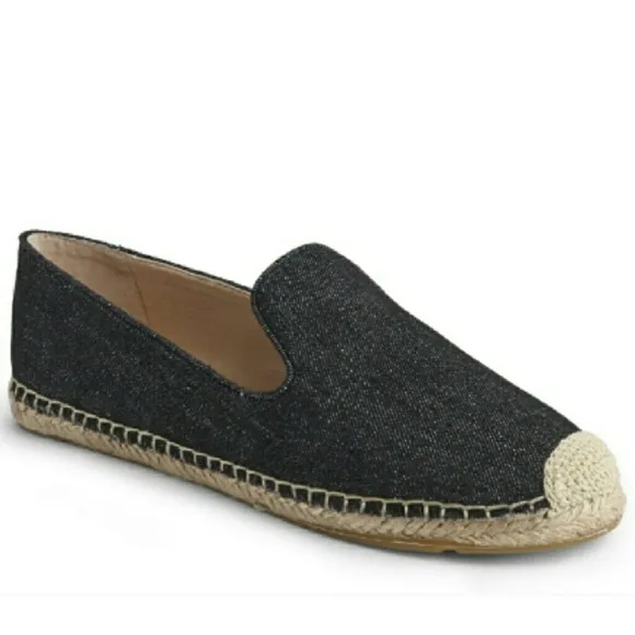 Vince Camuto denim espadrille slip on flats