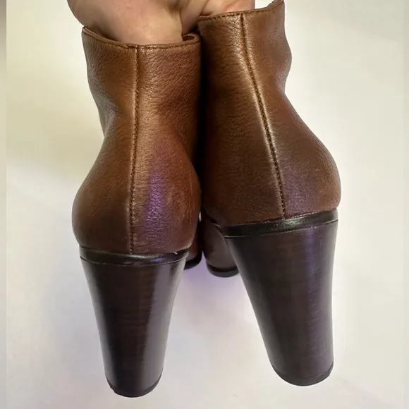 Vince Camuto Franell Boots Brown Cognac Leather Size 11