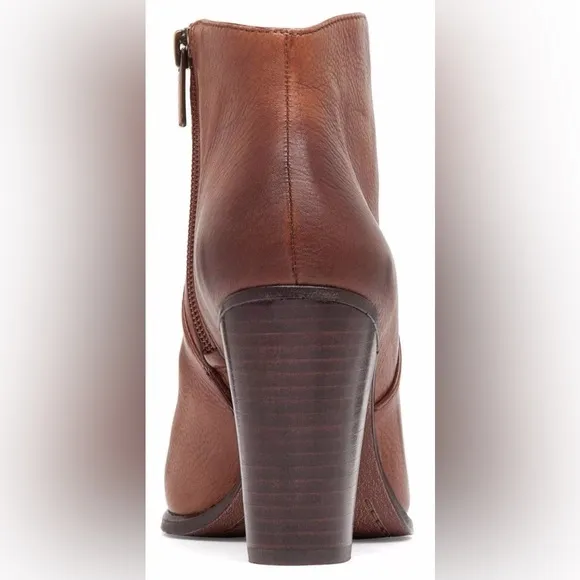 Vince Camuto Franell Boots Brown Cognac Leather Size 11