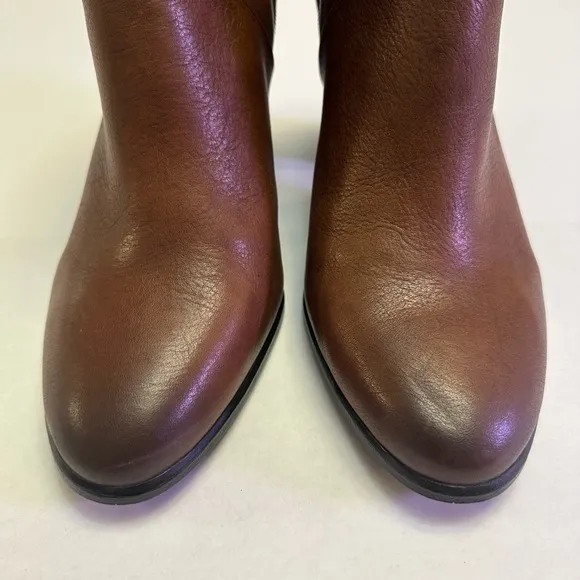 Vince Camuto Franell Boots Brown Cognac Leather Size 11