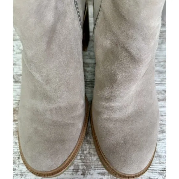 VINCE CAMUTO Gorgan Boots Women’s Size 8 Grey Suede Kelivena Ankle MSRP $149
