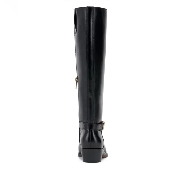 VINCE CAMUTO Melise Wide Calf Tall Black Boots - Size 7.5W