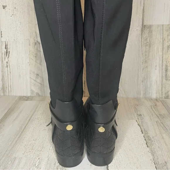 Vince Camuto Patira Wide-Calf Quilted Over-The-Knee Riding Boots -Black size 8.5