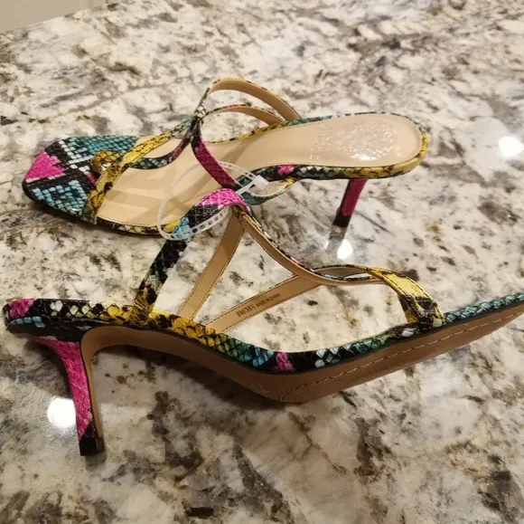 Vince Camuto Soraja Multicolor Snakeskin Sandals