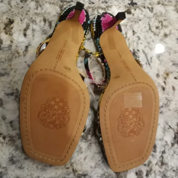 Vince Camuto Soraja Multicolor Snakeskin Sandals