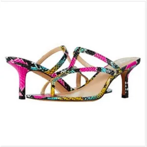 Vince Camuto Soraja Multicolor Snakeskin Sandals