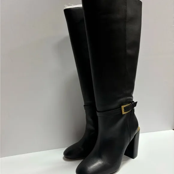 Vince Camuto Women’s Joanel, Black Knee High Boots, Size 10W, Extra Wide Calf