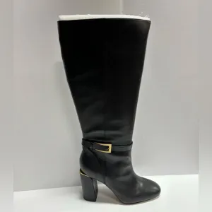 Vince Camuto Women’s Joanel, Black Knee High Boots, Size 10W, Extra Wide Calf