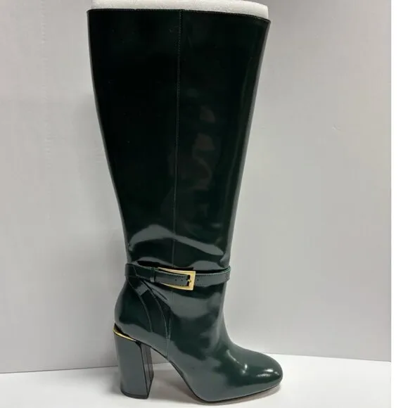 Vince Camuto Women’s Joanel, Green Knee High Boots, Size 9.5W, Extra Wide Calf