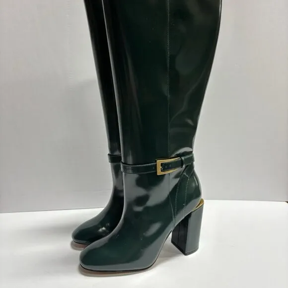 Vince Camuto Women’s Joanel, Green Knee High Boots, Size 9.5W, Extra Wide Calf