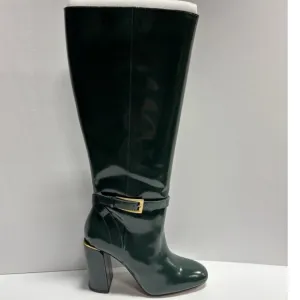Vince Camuto Women’s Joanel, Green Knee High Boots, Size 9.5W, Extra Wide Calf
