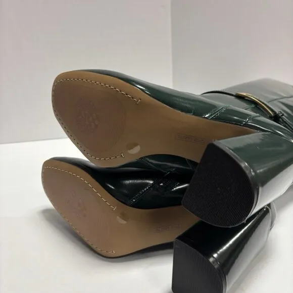 Vince Camuto Women’s Joanel, Green Knee High Boots, Size 9.5W, Extra Wide Calf