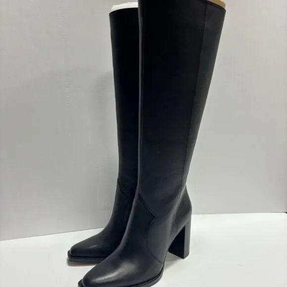 Vince Camuto Women’s Lecheya, Black Knee High Boots, Size 8M, Wide Calf