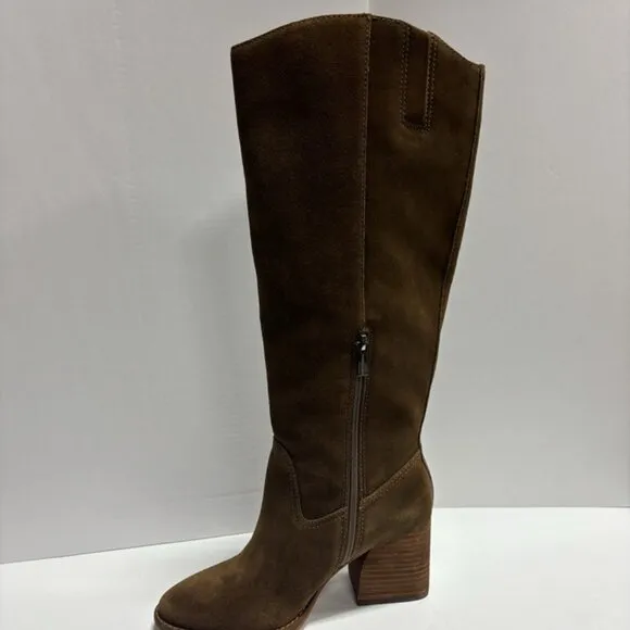 Vince Camuto Women’s Leila 2, Brown Knee High Boots, Size 8M, Wide Calf