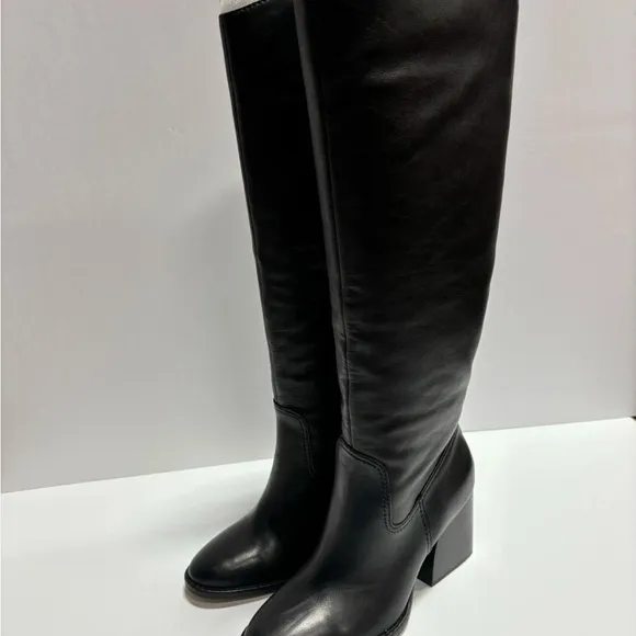 Vince Camuto Women’s Leila, Black Knee High Boots, Size 7M, Wide Calf