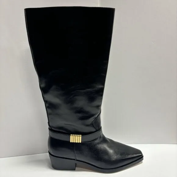 Vince Camuto Women’s Melise Knee High Boots Black, Size 11M, Extra Wide Calf