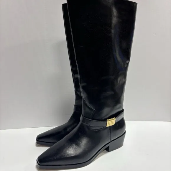 Vince Camuto Women’s Melise Knee High Boots Black, Size 11M, Extra Wide Calf