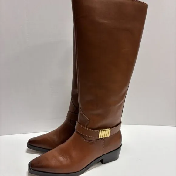 Vince Camuto Women’s Melise4, Brown Knee High Boots, Size 6W, Extra Wide Calf