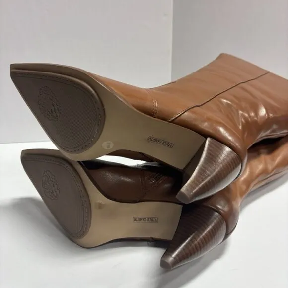 Vince Camuto Women’s Nally4, Brown Knee High Boots, Size 9W, Extra Wide Calf