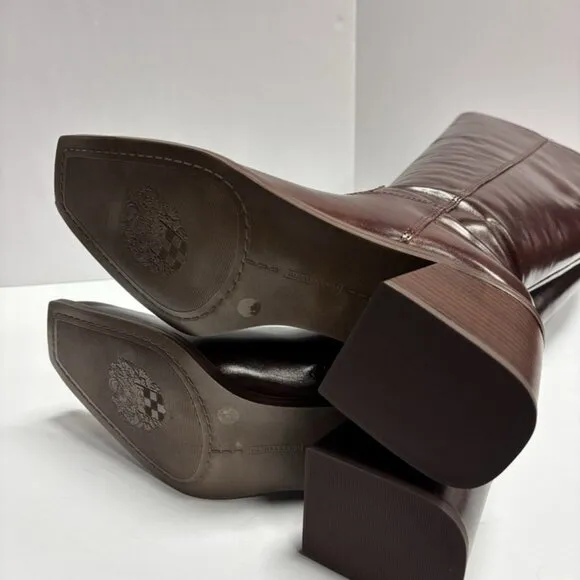 Vince Camuto Women’s Sangeti 2, Mahogany Knee High Boots, Size 8.5M, Wide Calf