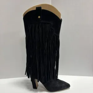 Vince Camuto Women’s Sheila, Black Western Boots, Size 6.5W, Extra Wide