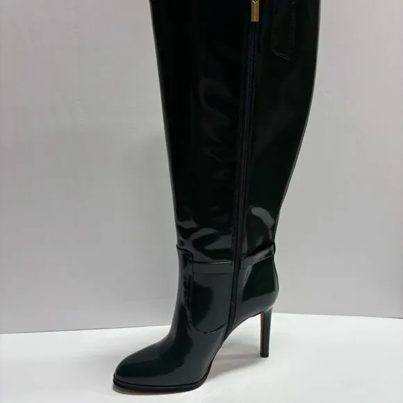 Vince Camuto Women’s Skylie Knee High Boots Green, Size 7W, Extra Wide Calf