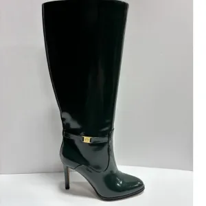 Vince Camuto Women’s Skylie Knee High Boots Green, Size 7W, Extra Wide Calf
